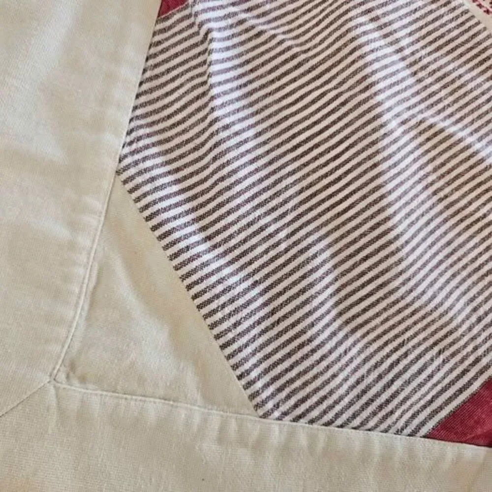 Handmade Embroidered Quilted Square Tablecloth 56